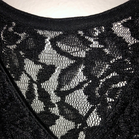 Floral, A-line, lace hater neck dress - Picture 4 of 5